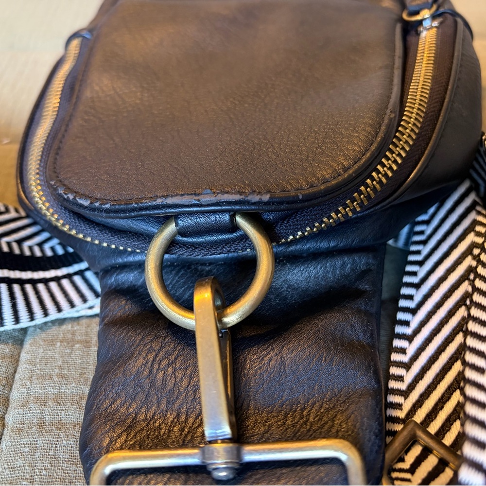 Anthropologie Liberty Swing Bag in Black Vegan Leather - Picture 5 of 8